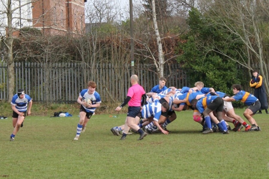 Newry RFC U18's against Belfast