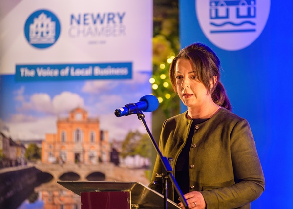 Liz Kimmins MLA, Infrastructure Minister speaking at the event.
