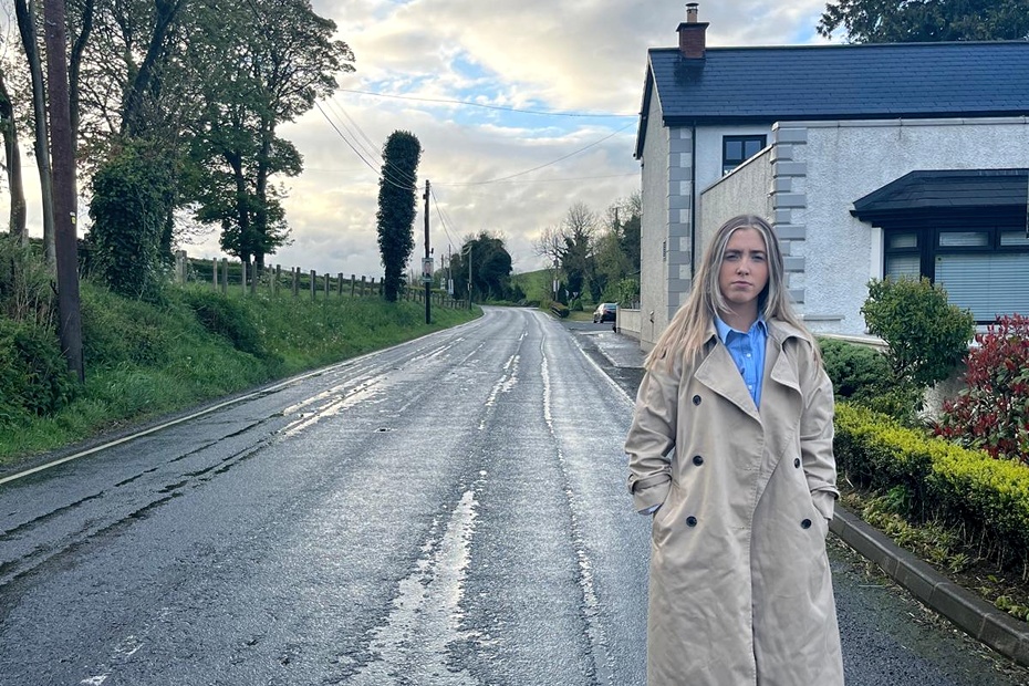 Slieve Gullion Councillor Áine Quinn on the New Line.