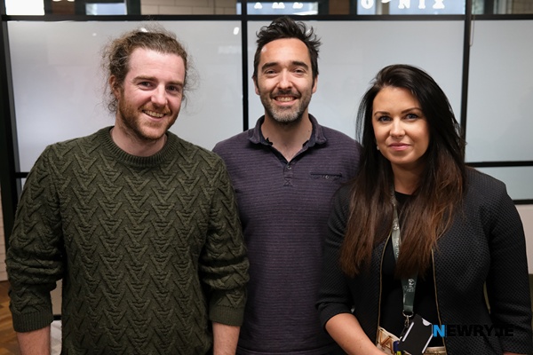The Slackpress team have recently relocated to The Hub in Newry. Included in our photograph are Ryan O'Rourke, John Fitzsimons and Amy Lowry. Photograph: Columba O'Hare/ Newry.ie 