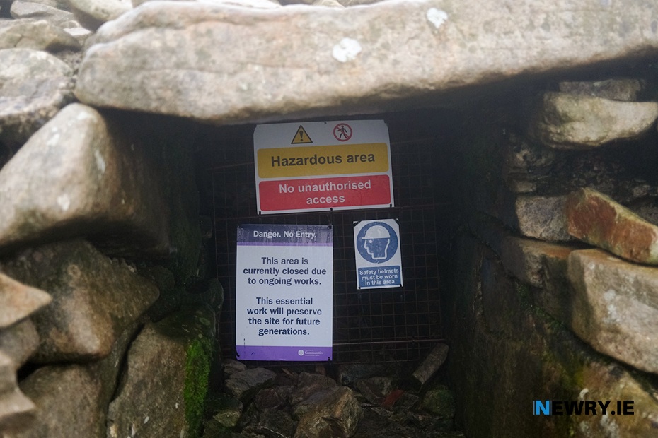 The entrance to the Slieve Gullion passage grave. Photograph: Columba O'Hare/ Newry.ie 