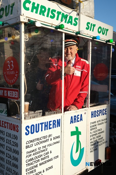 John Dalzell at his Christmas sit-out in 2024.