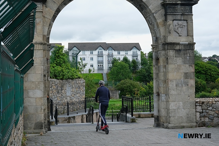E-Scooters are to be banned from the Translink network from 1 June 2026. Photograph: Columba O'Hare/ Newry.ie 