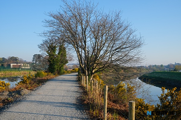 The newly resurfaced path. Photograph: Columba O'Hare/ Newry.ie 