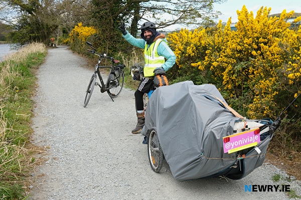Jonathan Ramos en-route to Portugal. Photograph: Columba O'Hare/ Newry.ie 
