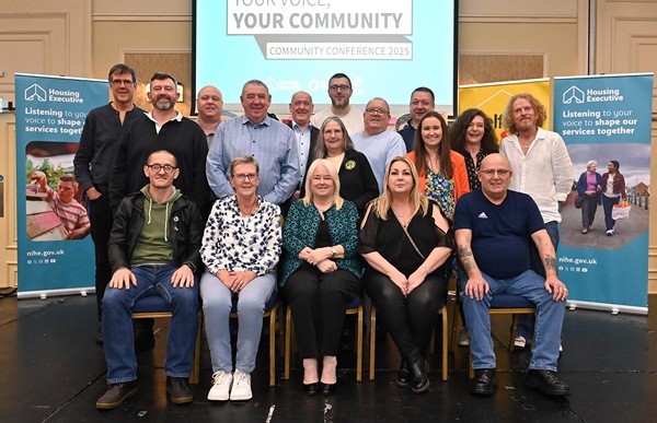 Celebrating the work of community groups were Housing Executive staff, Central Housing Forum members and guest speakers