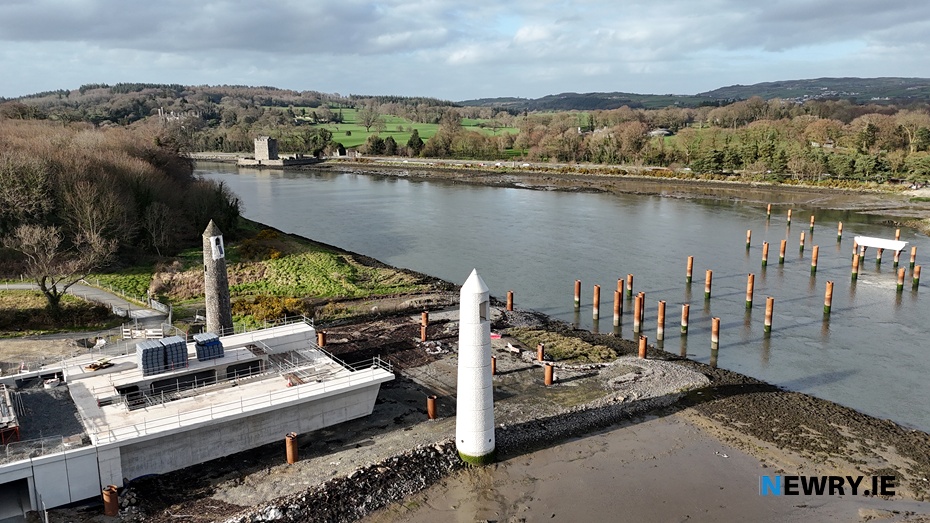 A section of the Carlingford Lough Greenway is to close for 5 weeks to facilitate work on the Narrow Water Bridge. Photograph: Columba O'Hare/ Newry.ie 