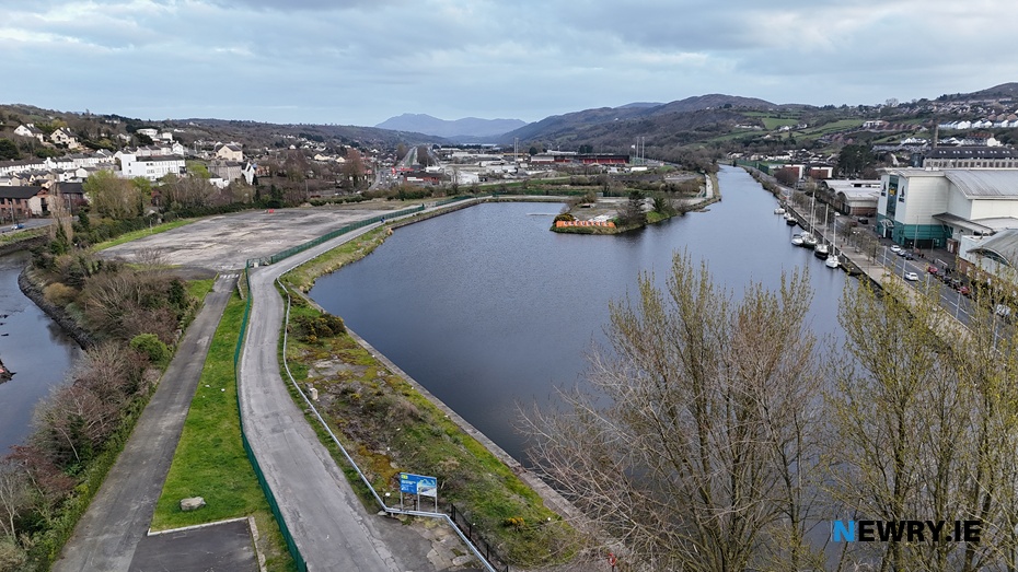 The site of the proposed Newry City Park. Photograph: Columba O'Hare/ Newry.ie 