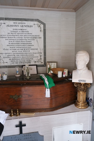 The final resting place of Fr Luigi Gentili
