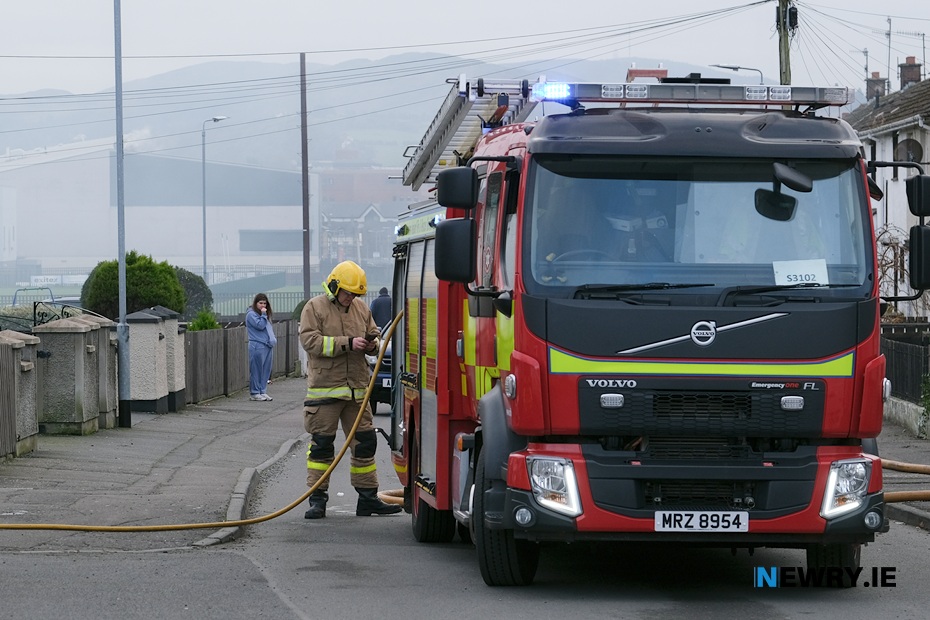 NIFRS crew on call-out. Photograph: Columba O'Hare/ Newry.ie 