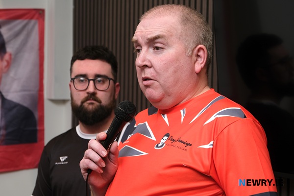 Marty Jennings speaking at the launch.