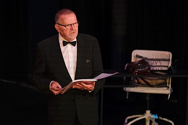 Newry Drama Festival 2026 Adjudicator Tony Finnegan. Photograph: Columba O'Hare