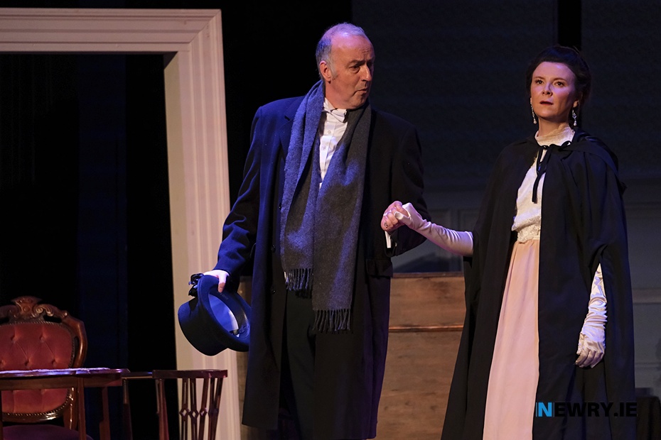 Gabriel and Gretta Conroy (Lowry Hodgett and Sinéad Lunny) in The Dead