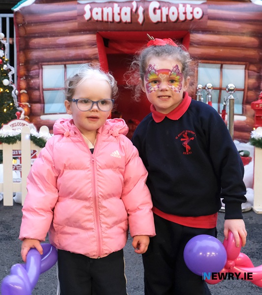 Santa's Grotto was a busy place at the official opening of the Clanmil Housing development in Newry.