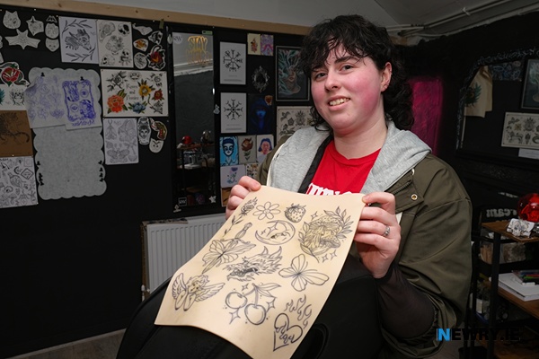 Nicole in her studio