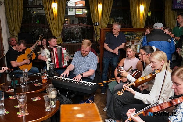 A music session in the Railway Bar. Photograph: Columba O'Hare/ Newry.ie 