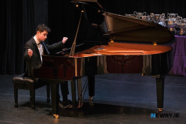 Senan Sheridan taking part in the Young Musician of the Year competition. 