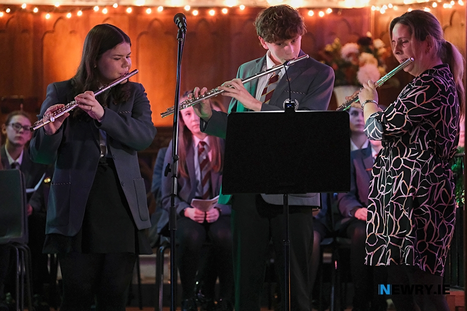 Performing at Newry High School's Carols by Candlelight