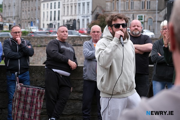 One of the Newry Says No speakers