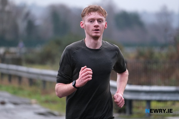 Nathan Reavey, Bessbrook was the first home at last weekends Newry Parkrun. Photograph: Columba O'Hare/ Newry.ie