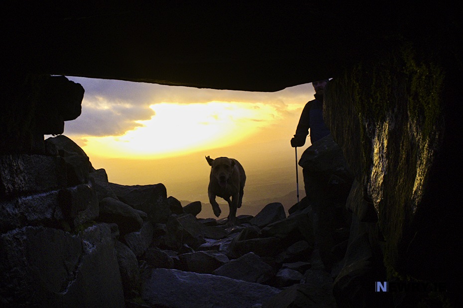 The Winter Solstice at the Slieve Gullion Cairn. Photograph: Columba O'Hare/ Newry.ie 
