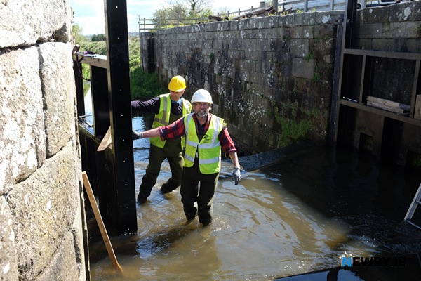 IWAI Newry and Portadown Branch working on a lock at Poyntzpass back in 2015. Photograph: Columba O'Hare/ Newry.ie 