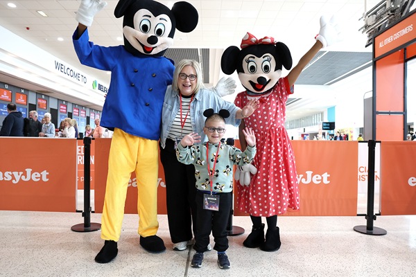 Denise Rodgers and son Kevin Og McParland (6) from Newry