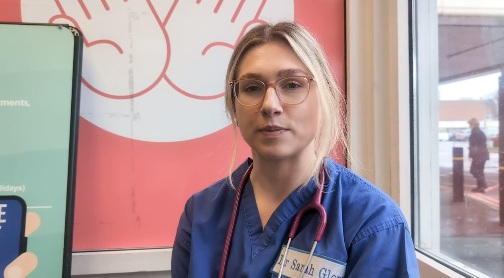 Dr Sarah Glover, foundation doctor in the intensive care unit in Craigavon Area Hospital