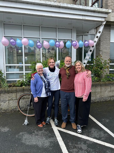 Elaine with Mother Olive, Brother Rodney and Sister Lorna 
