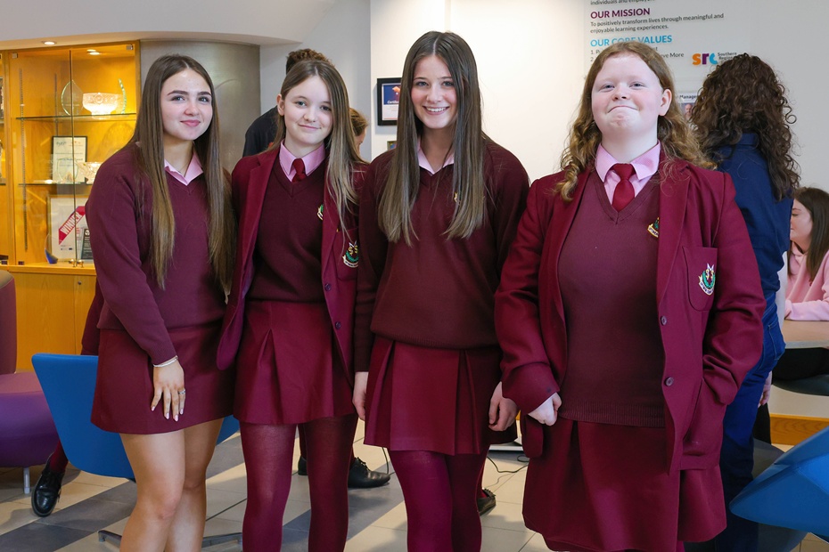 St Mary’s High School secondary school pupils in attendance at the ‘Females in Engineering’ event which sought to encourage more girls to consider a career in engineering.