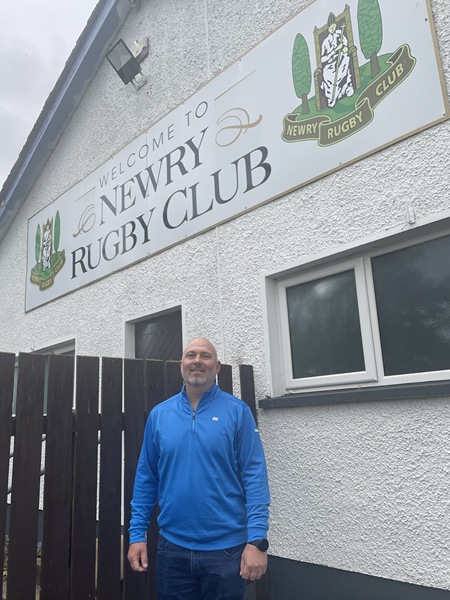 The new Newry Rugby Coach Trevor Samson