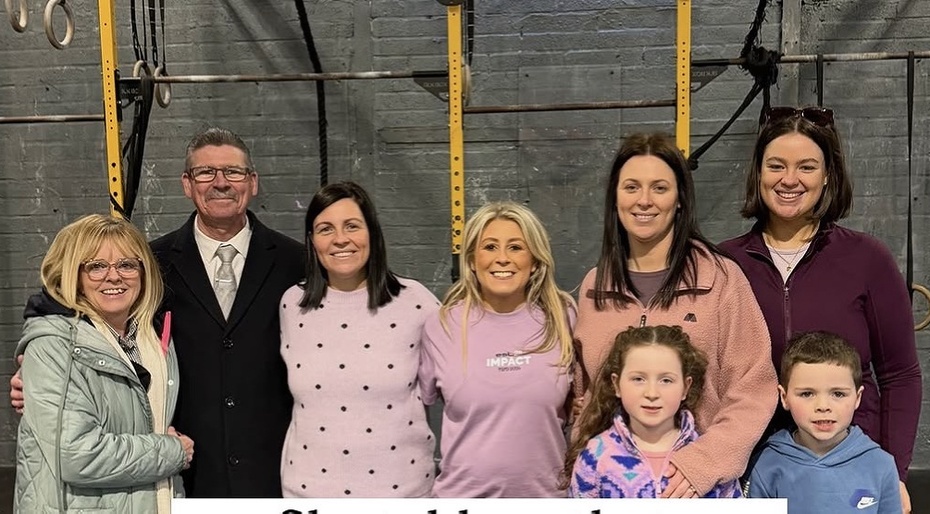 Tasha D with members of the late Dianne Preece's family 