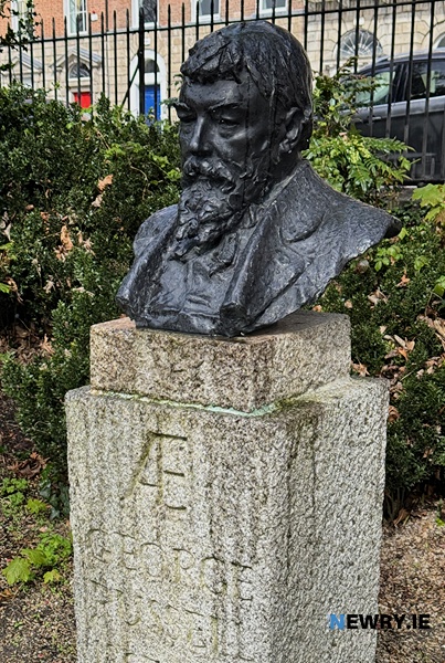 A sculpture of AE Russell in Dublin. Photograph: Columba O'Hare/ Newry.ie 