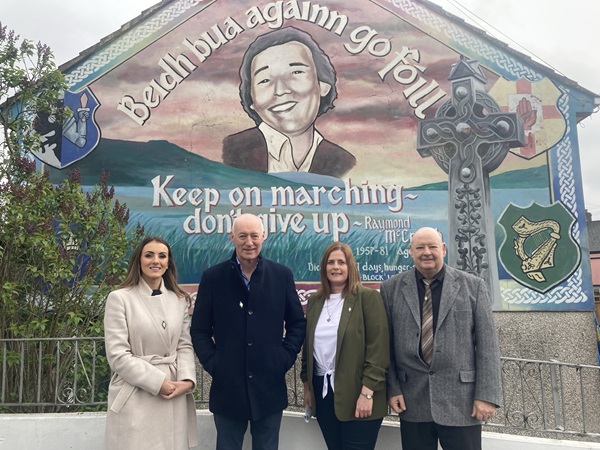 Sinn Féin representatives at the Camlough Easter Commemorations.