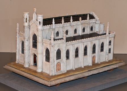 Marble model of Newry Cathedral which went on display in Newry and Mourne Museum in 2018. Newry and Mourne Museum Collection