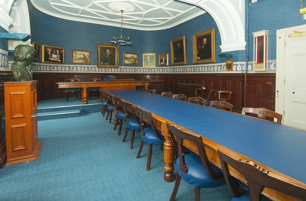 The Boardroom in Newry Town Hall, where the Newry Town Commissioners and Newry Urban District Council held their meetings. Newry and Mourne Museum Collection