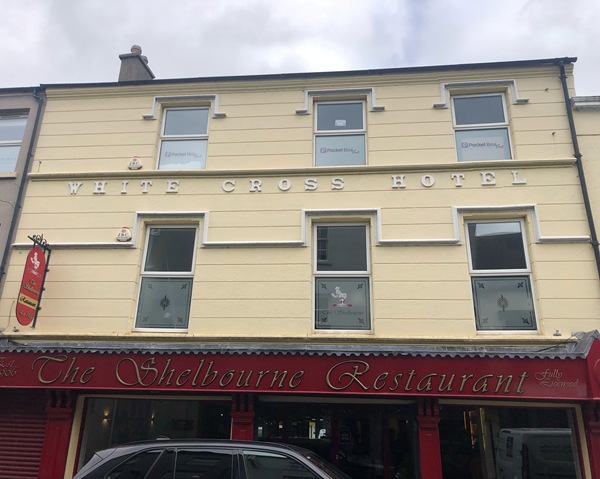 Photo by Author of the Shelbourne Restaurant (formerly the Whitecross Hotel) which Catherine Boden purchased in 1910, taken on 22th July 2025 