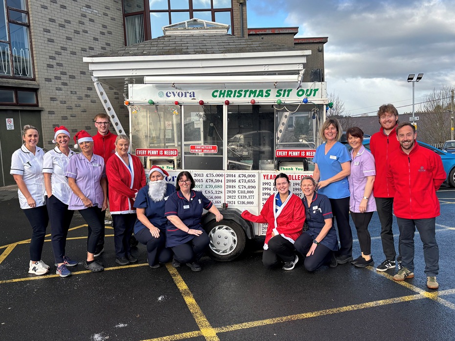 Some of the Nursing and Fundraising Staff of Evora Hospice who will help continue the Hospice Annual Christmas Sit Out tradition in Newry.