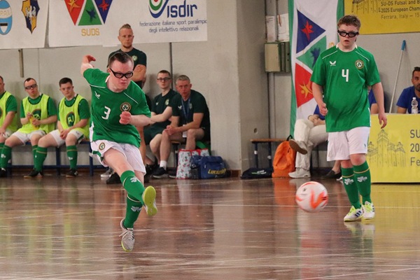 Micheál in action against USA.
