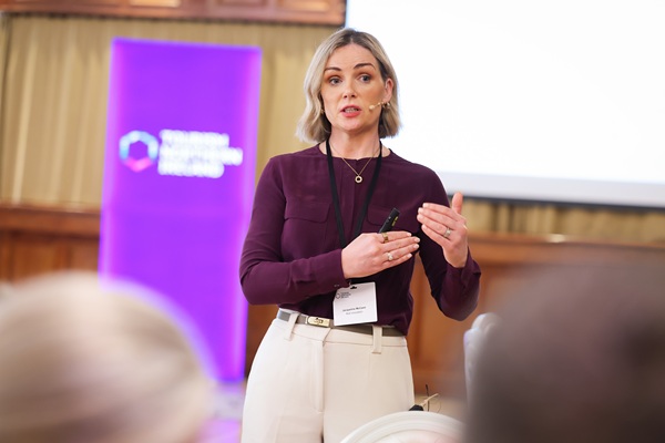 Jacqueline McCann from Roll Innovation speaking at the third in a new series of regional roadshows, hosted by Tourism NI.