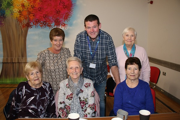Bernie's Group, the Meadow Belles with Barry having a great time at the Afternoon Tea Dance.