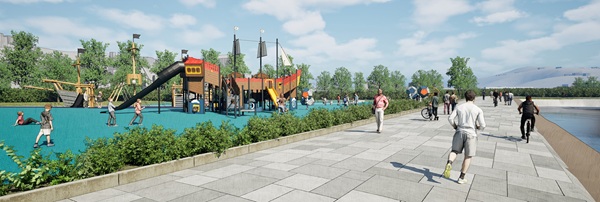 A concept design of the parks play facility