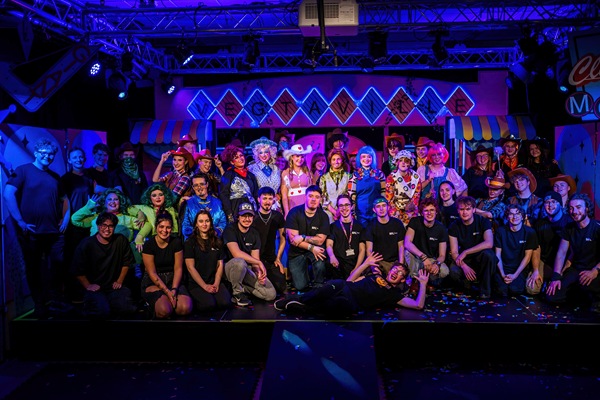 Performing Arts and Music students who collaborated to produce this year’s pantomime ‘Jack and the Beanstalk’.  The annual pantomime also included students from Art & Design and Hair & Beauty in a truly multi department collaborative production.