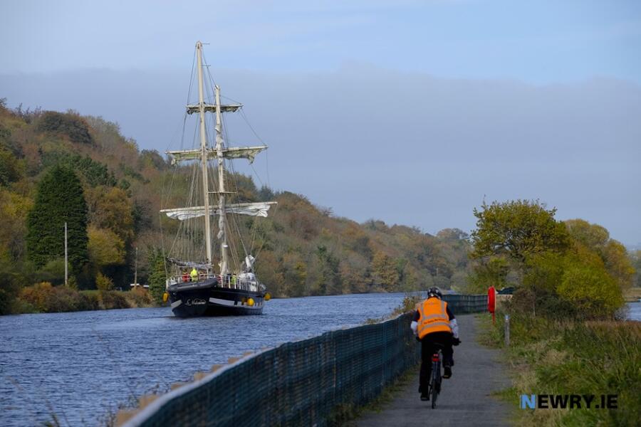 Climate Change requirements for the Southern Relief Road could potentially save Newry Ship Canal from DfI plans to close the historic route to tall ships and yachts. Photograph: Columba O'Hare/ Newry.ie 