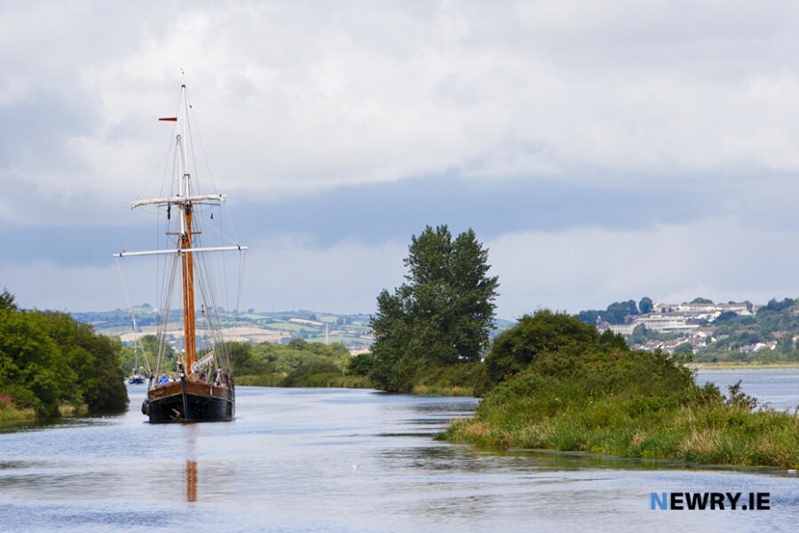 The tall ship Johanna Lucretia on Newry Ship Canal in 2009. Photograph: Columba O'Hare/ Newry.ie 