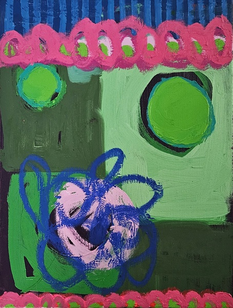 Uisce Salach II Oil and Oil Bar on Canvas 40cm x 30cm 2024