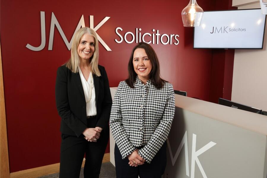 Pictured at JMK are Maurece Hutchinson, Co-Founder and Una O’Neill, Solicitor