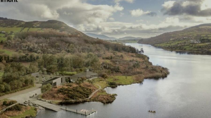 An artists impression of the Camlough Lake Recreational Hub.