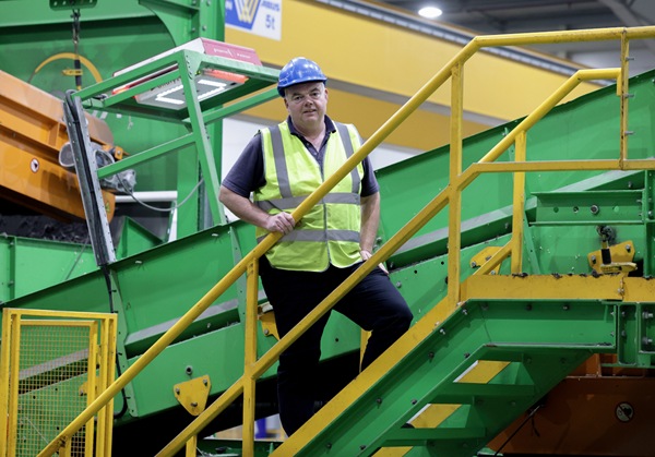 Colin Doherty, Re-Gen Operations Director at the new state-of-the art MSW facility in Carnbane Industrial Estate.
