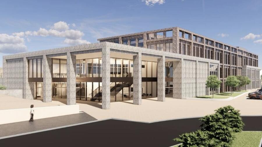 An artists impression of the proposed Newry Civic Hub
